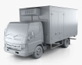 Mitsubishi Fuso Canter (918) Wide Single Cab Refrigerator Truck 2019 3d model clay render