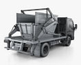 Mitsubishi Fuso Canter (918) Wide Cabina Singola Skip Bin Truck 2019 Modello 3D