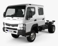Mitsubishi Fuso Canter (FG) Wide Crew Cab Camion Telaio 2019 Modello 3D