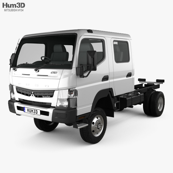 Mitsubishi Fuso Canter (FG) Wide Crew Cab Chassis Truck 2019 3D model