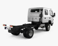 Mitsubishi Fuso Canter (FG) Wide Crew Cab 섀시 트럭 2019 3D 모델  back view