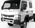 Mitsubishi Fuso Canter (FG) Wide Crew Cab Вантажівка шасі 2019 3D модель