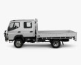 Mitsubishi Fuso Canter (FG) Wide Crew Cab Tray Truck 2019 Modèle 3d vue de côté