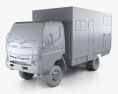 Mitsubishi Fuso Canter (FG) Wide Single Cab Camper Truck 2019 3d model clay render