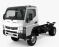 Mitsubishi Fuso Canter (FG) Wide Single Cab Вантажівка шасі з детальним інтер'єром 2019 3D модель