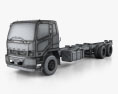Mitsubishi Fuso Fighter (2427) Chassis Truck with HQ interior 2019 3d model wire render