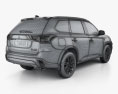 Mitsubishi Outlander PHEV с детальным интерьером 2018 3D модель