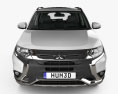 Mitsubishi Outlander PHEV с детальным интерьером 2018 3D модель front view