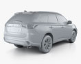 Mitsubishi Outlander PHEV с детальным интерьером 2018 3D модель