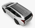 Mitsubishi Pajero Sport 2022 3D模型 顶视图
