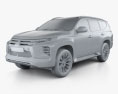 Mitsubishi Pajero Sport 2022 3D модель clay render