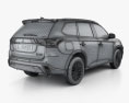 Mitsubishi Outlander PHEV з детальним інтер'єром 2020 3D модель