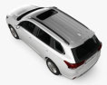 Mitsubishi Outlander PHEV 带内饰 2020 3D模型 顶视图
