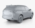 Mitsubishi Outlander PHEV with HQ interior 2020 3d model
