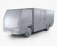 Mitsubishi Fuso Vision F-Cell Truck 2022 3Dモデル clay render