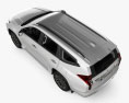 Mitsubishi Pajero Sport 带内饰 2022 3D模型 顶视图