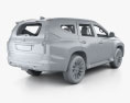 Mitsubishi Pajero Sport з детальним інтер'єром 2022 3D модель