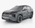 Mitsubishi Eclipse Cross 2023 3D模型 wire render