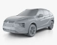 Mitsubishi Eclipse Cross 2023 3D-Modell clay render