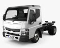 Mitsubishi Fuso Canter Wide Cabina Simple Chasis de Camión L1 2019 Modelo 3D