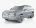 Mitsubishi Outlander SEL US-spec 2024 3d model clay render