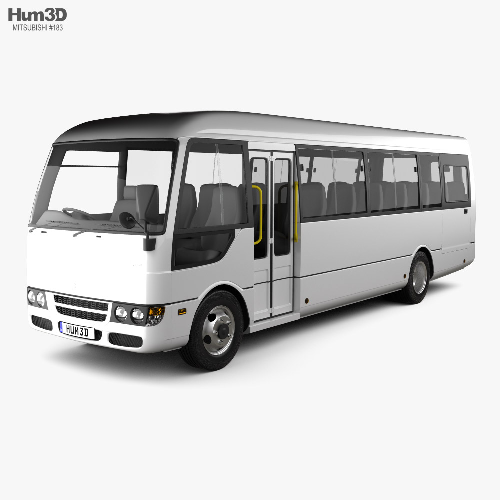 Mitsubishi Fuso Rosa Автобус 1997 3D модель