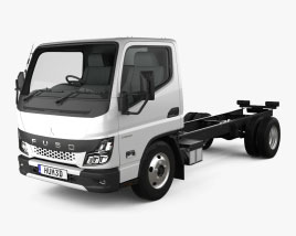 Mitsubishi Fuso Canter City Single Cab Low Roof Chassis Truck 2021 3D model