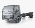 Mitsubishi Fuso Canter Wide Single Cab L3 Вантажівка шасі 2019 3D модель wire render