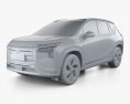 Mitsubishi Airtrek CN-spec 2024 3D-Modell clay render