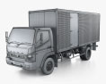 Mitsubishi Fuso FI Box Truck 2022 3d model wire render