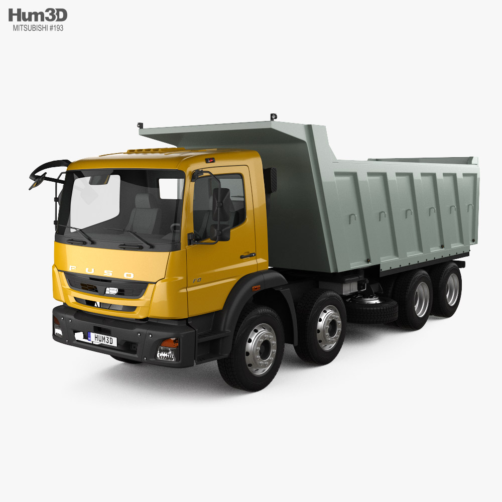 Mitsubishi Fuso FO Dumper Truck 4-axle 2022 3D model