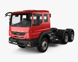 Mitsubishi Fuso FZ 트랙터 트럭 2024 3D 모델 