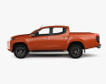 Mitsubishi Triton Double Cab with HQ interior and engine 2019 3d model side view