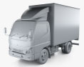 Mitsubishi Fuso Canter e City Single Cab Box Truck 2023 3d model clay render