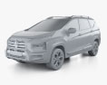 Mitsubishi Xpander Cross 2024 3D-Modell clay render