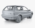 Mitsubishi Colt 3门 带内饰 1991 3D模型