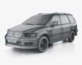 Mitsubishi Chariot Grandis 2000 3D模型 wire render