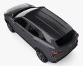 Mitsubishi Xforce 2023 3d model top view