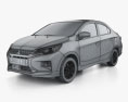 Mitsubishi Mirage G4 Special Edition 2021 3Dモデル wire render
