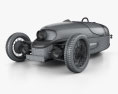 Morgan EV3 2020 3D-Modell wire render
