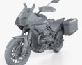 Moto Guzzi Stelvio 1200 NTX 2015 3d model clay render