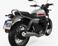 Moto-Guzzi V7 special 2024 3D-Modell Rückansicht