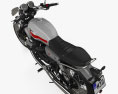 Moto-Guzzi V7 special 2024 3D-Modell Draufsicht