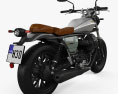 Moto-Guzzi V9 Bobber Centenario 2024 3D-Modell Rückansicht
