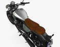 Moto-Guzzi V9 Bobber Centenario 2024 3D-Modell Draufsicht