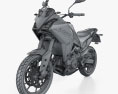 Moto Morini X Cape 650 2024 3D-Modell wire render