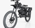 Motoped Survival Bike 2016 3Dモデル wire render