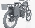 Motoped Survival Bike 2016 3D 모델 