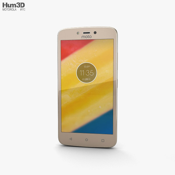 Motorola Moto C Plus Fine Gold 3Dモデル