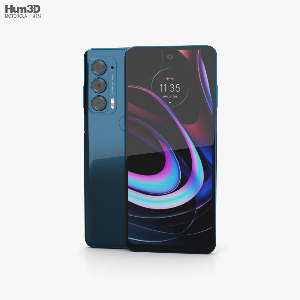 Motorola Edge 2021 Nebula Blue Modèle 3D